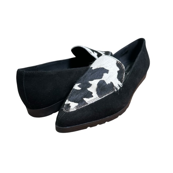 Shellys London Leather Cowhide Black EU36 Pointed Toe Flat Slip On - Picture 3 of 8
